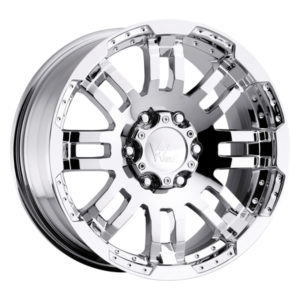 Vision Wheel Warrior in Gloss Black/Chrome Finish