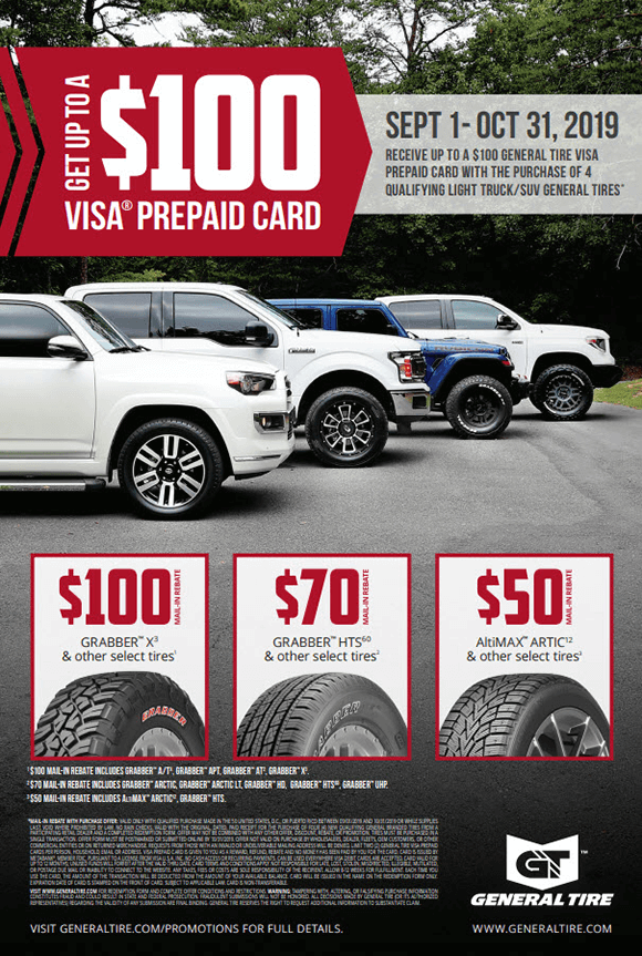 Current General Tire Rebates