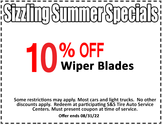 10% off wiper blades coupon