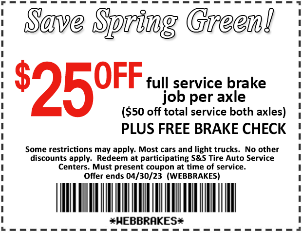 $25 off brake job coupon