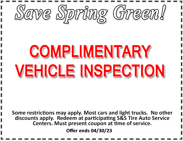 Complimentary Vehicle Inspection coupon