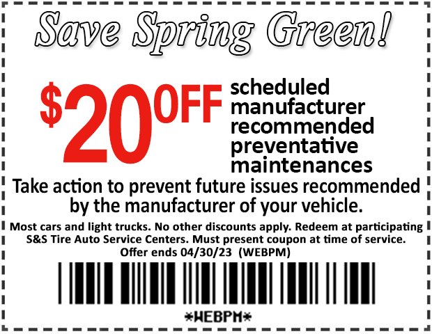 $20 off maintenance coupon