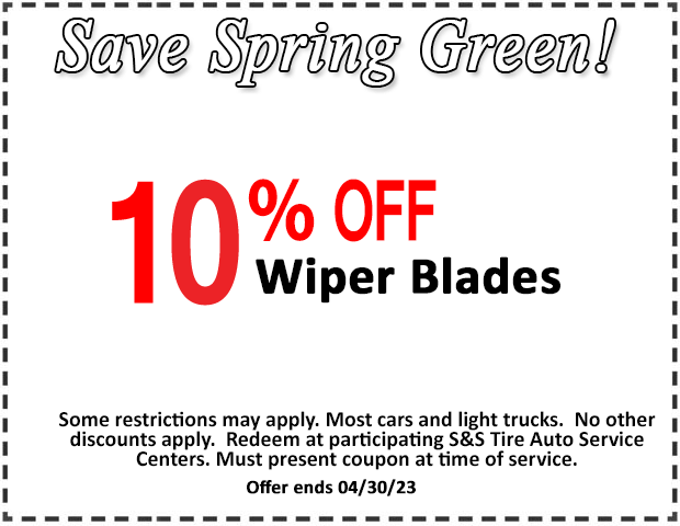 10% off wiper blades coupon