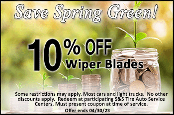 10% off wiper blades coupon