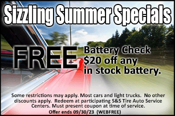 Free Battery Check coupon