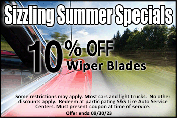 10% off wiper blades coupon