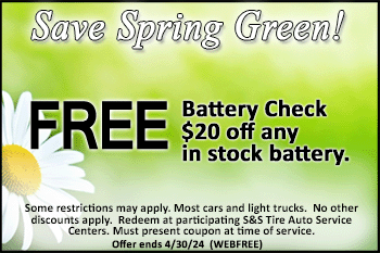 Free Battery Check coupon