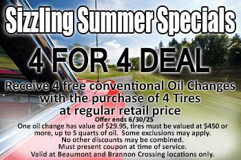 4 free oil changes coupon