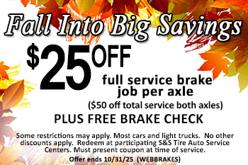 $25 off brake job coupon
