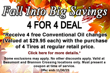 4 free oil changes coupon