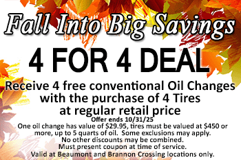 4 free oil changes coupon
