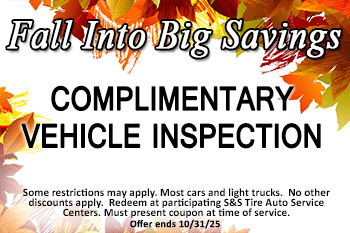 Complimentary Vehicle Inspection offer