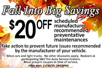 $20 off maintenance coupon