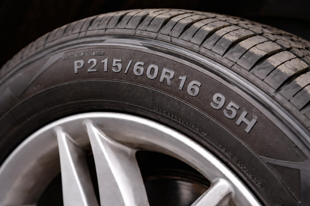 Tire Code Shown on Tire