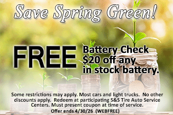 Free Battery Check coupon