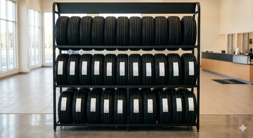 Rack of New Tires