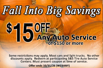 $15 off auto service coupon