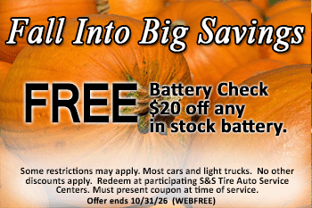 Free Battery Check coupon