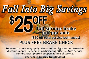 $25 off brake job coupon