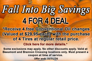 4 free oil changes coupon