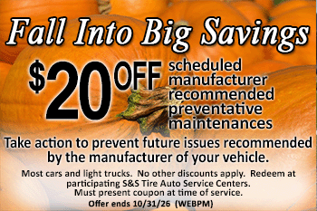 $20 off maintenance coupon