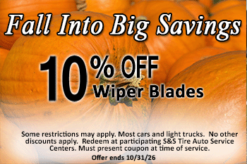 10% off wiper blades coupon